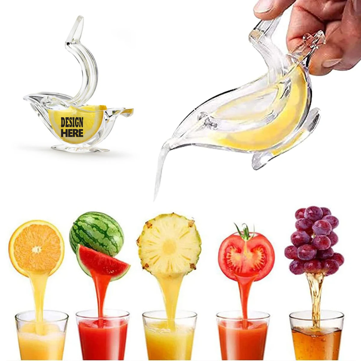 Manual Clear Mini Fruit Juicer 1
