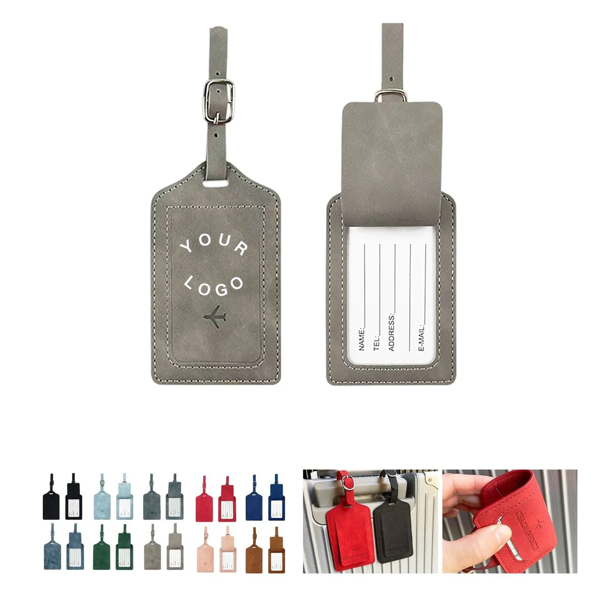 Travel Passport Holder and Bag Tag Gift Set 1