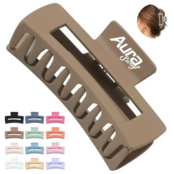 Custom Large Matte Hair Claw Clip with Strong Hold — Everyday Fashion Accessory 1