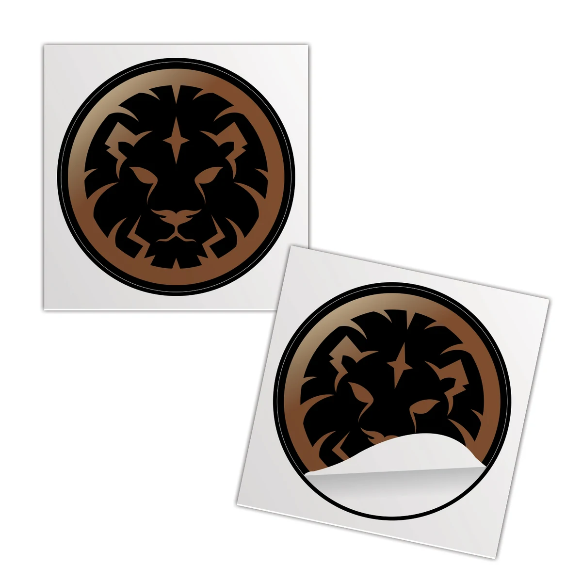 4" Round Foil Sticker 1