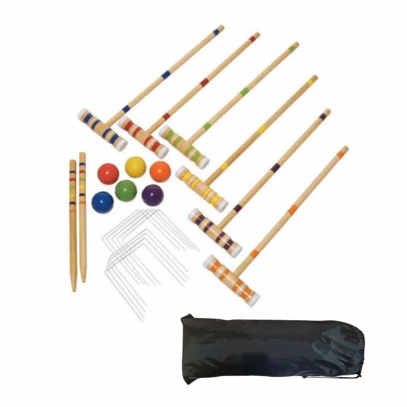 Six Player Croquet Set with Bag