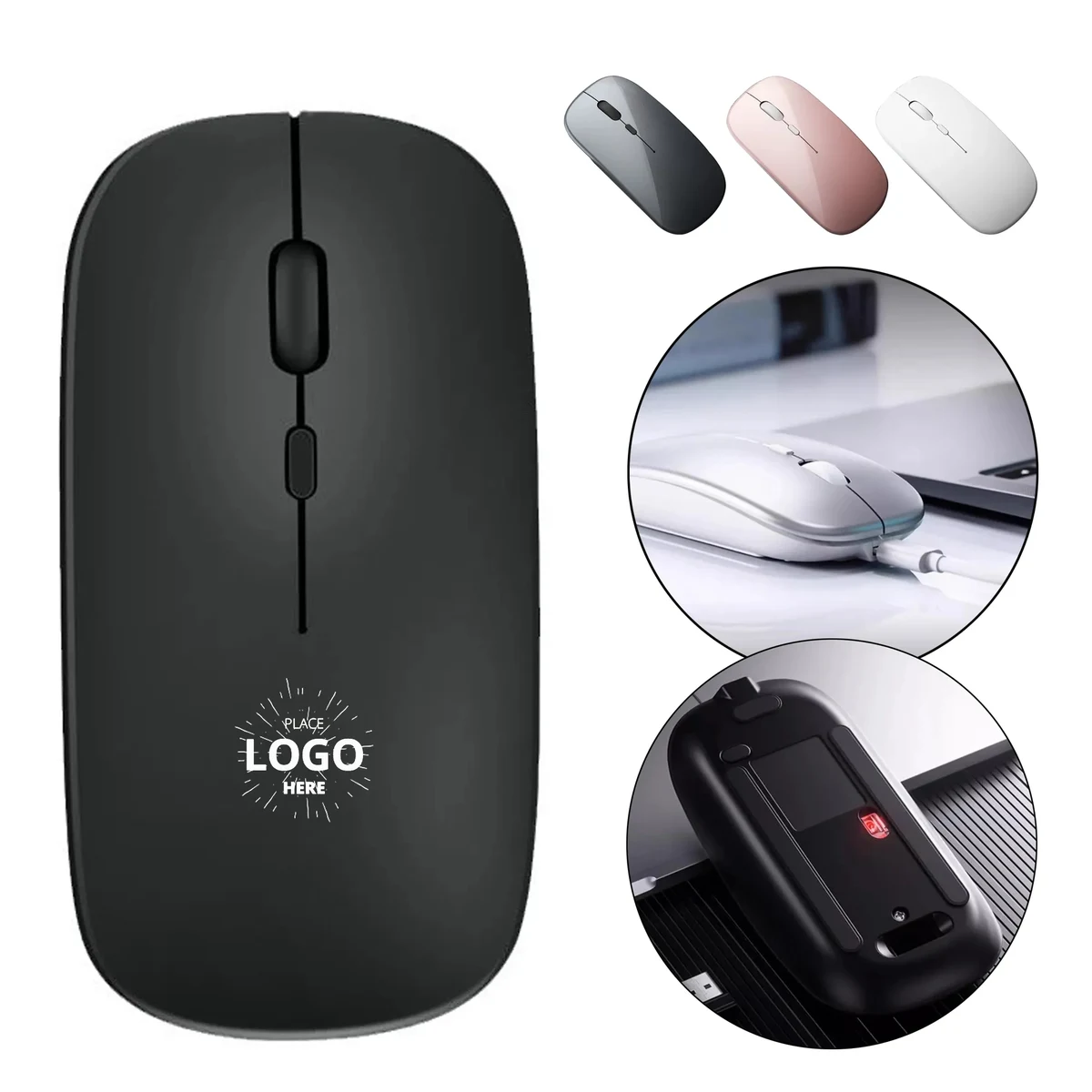 Bluetooth Charging Silent Laptop Wireless Mouse 1