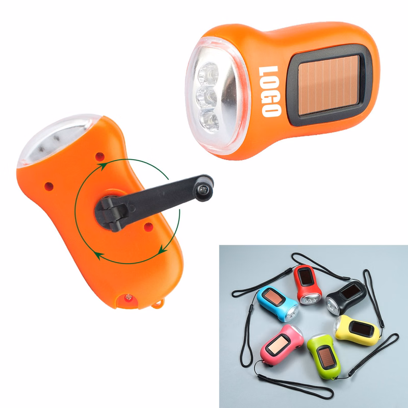 LED Mini Rechargeable Solar Powered Flashlight