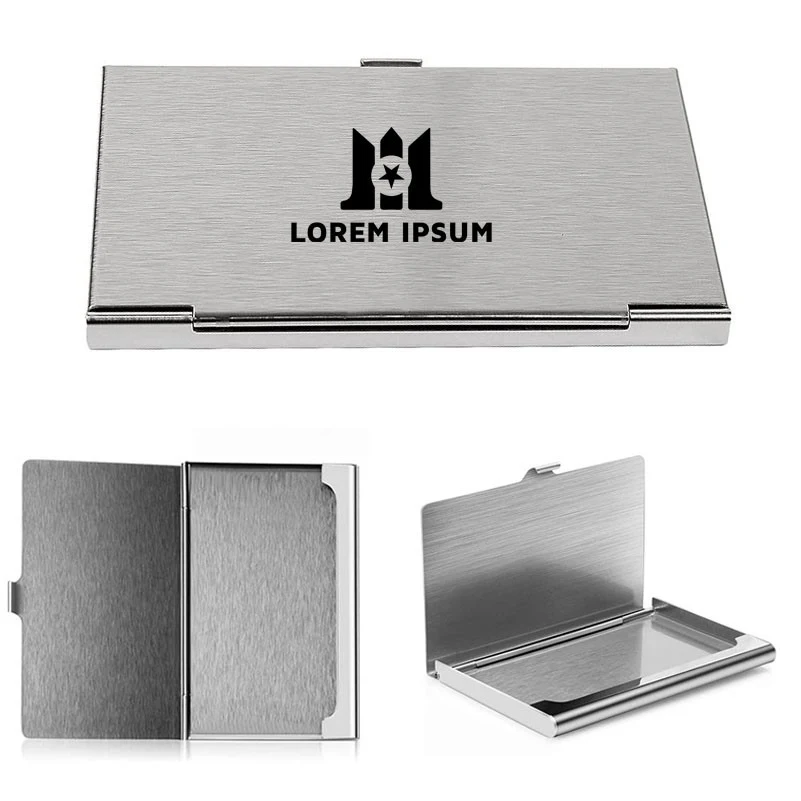 Stainless Steel Slim Pocket Business Card Case for Professionals 1