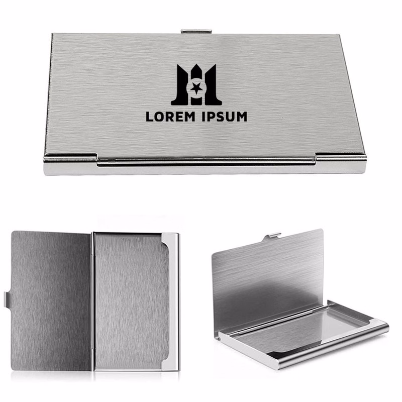 Stainless Steel Slim Pocket Business Card Case for Professionals