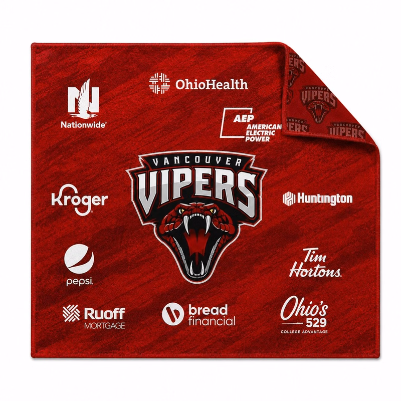 72 Hr Fast Ship - Colored Microfiber Dri-Lite Terry Rally, Sports, Skate Towel, 15x15, Sublimated