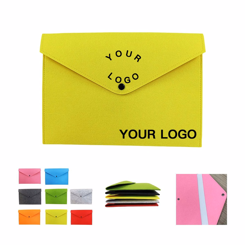 Large Capacity A4 Felt File Folder with Custom Print
