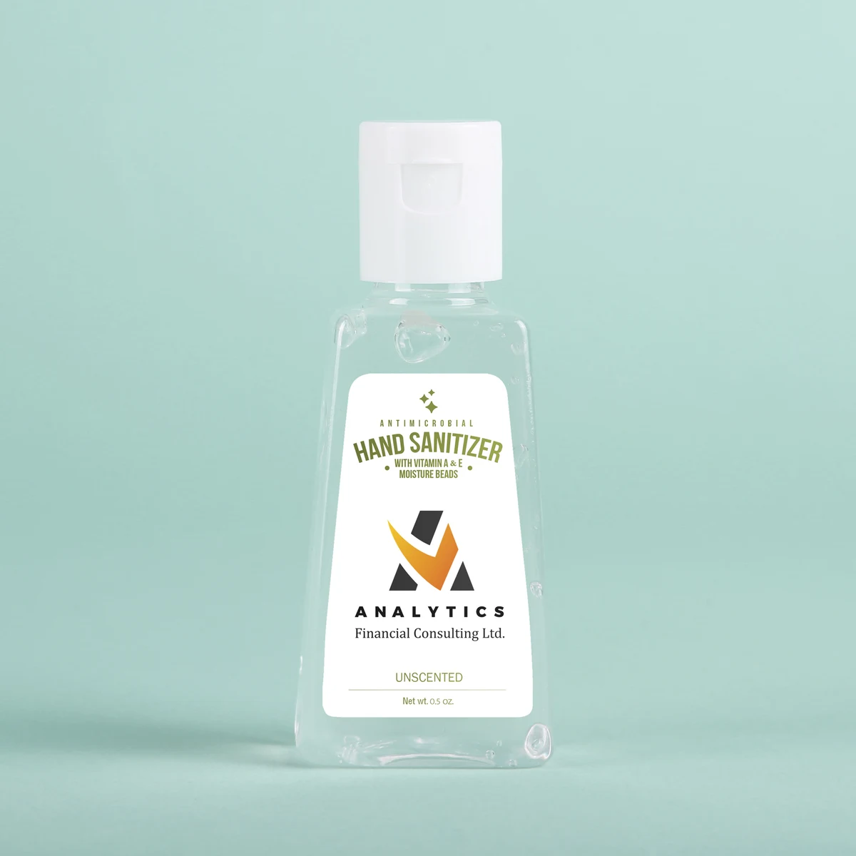 Hand Sanitizer Gel: 1 oz Triangle Bottle 1