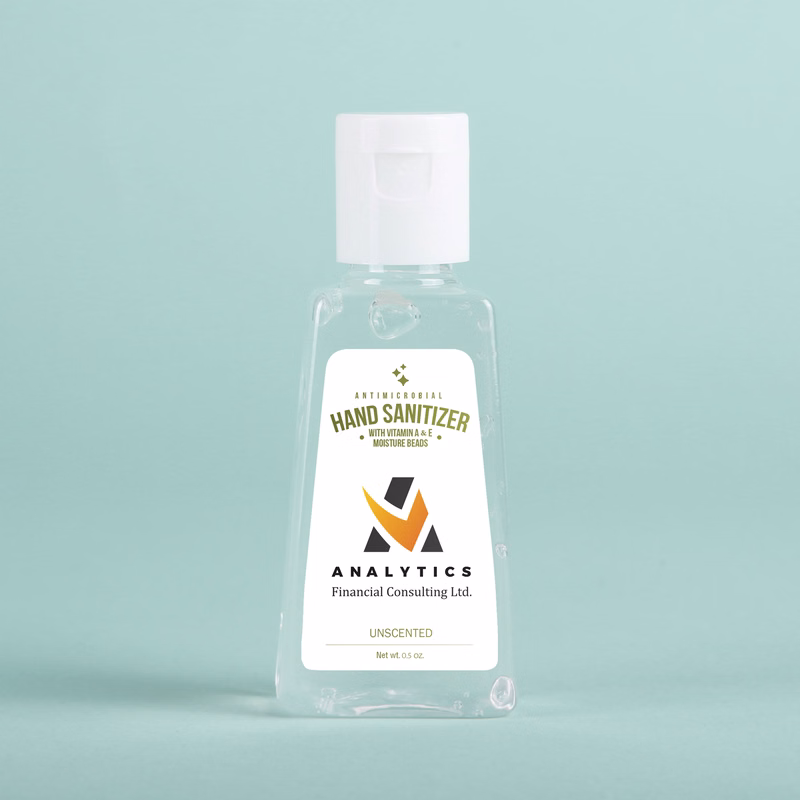 Hand Sanitizer Gel: 1 oz Triangle Bottle
