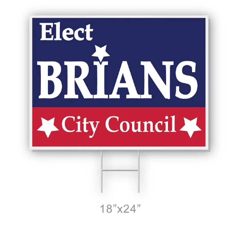 Coroplast Yard Sign- 18" x 24" - 2 Sided 1