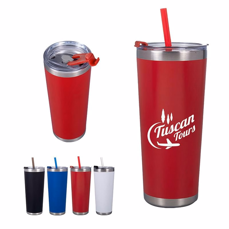 20 Oz. Matte Finish Stainless Steel Tumbler