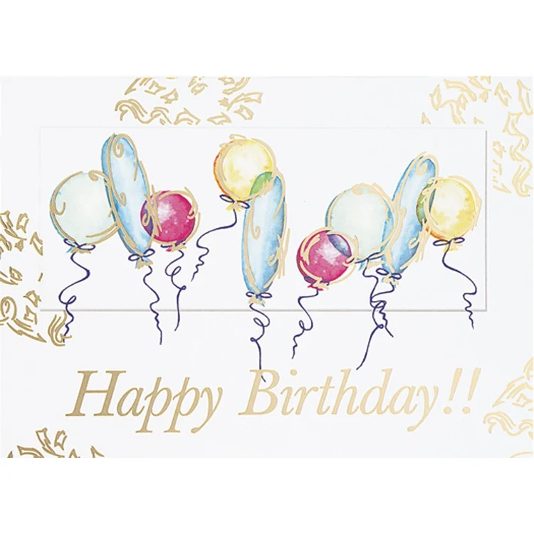 Birthday Balloons Greeting Card 1