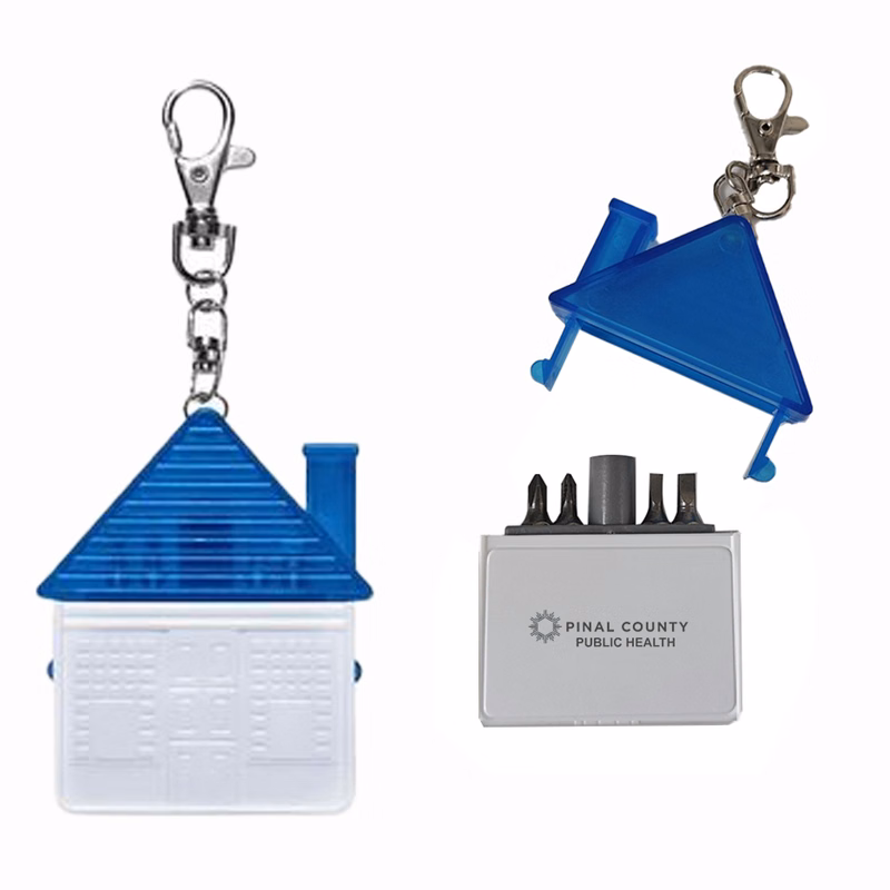 House Shaped Tool Kit Keychain
