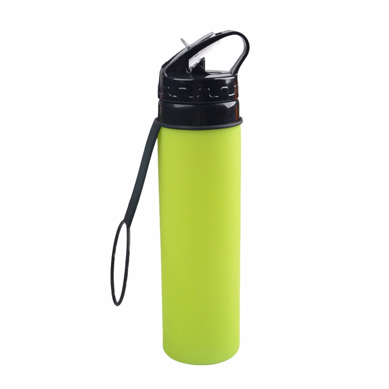 20oz Foldable Sports Silicone Water Bottle