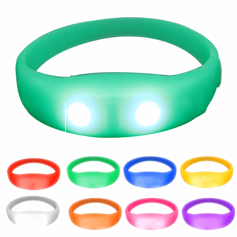 Seamless Silicone Sound Activated LED Bracelet