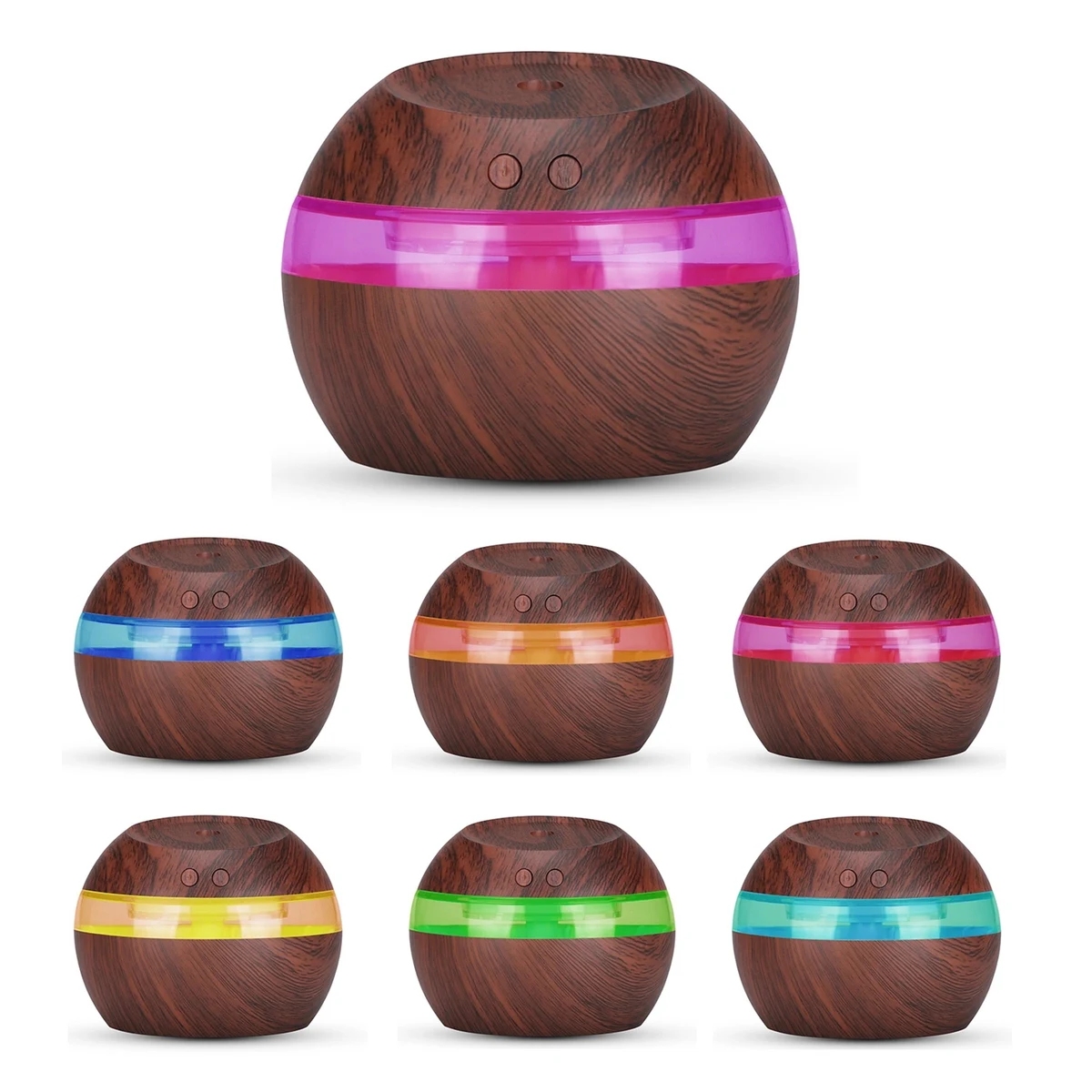 10 Oz. Ball Shaped Wood Grain Humidifier 1