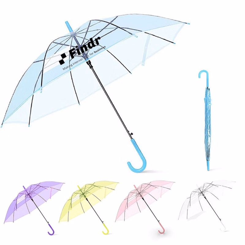 Clear Auto Open Stick Umbrella