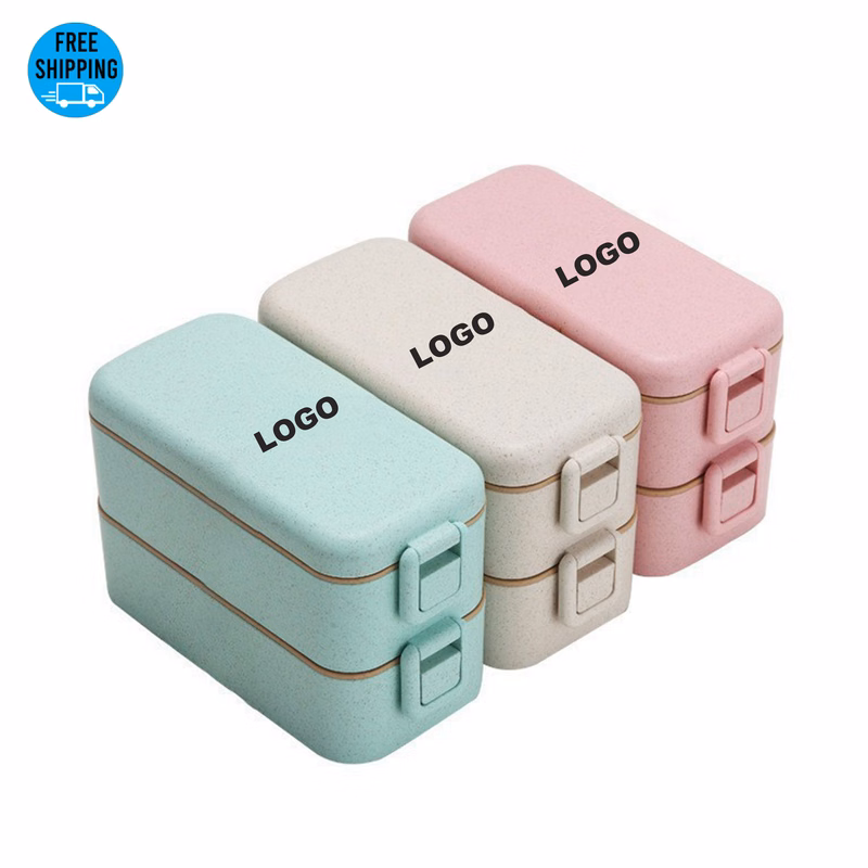 3-In-1 Wheat Straw Lunch Box