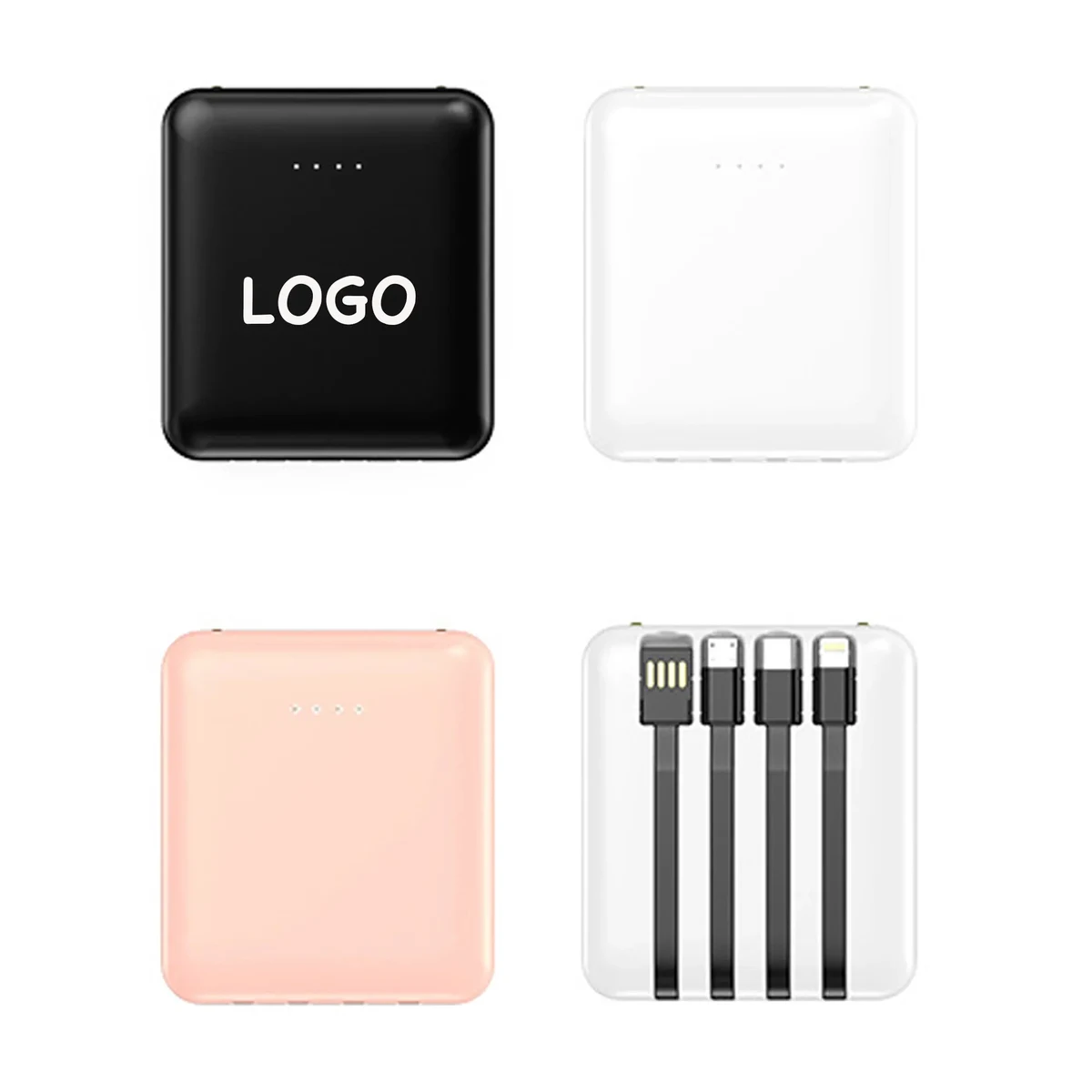 Power Bank with Built-In Cables 1