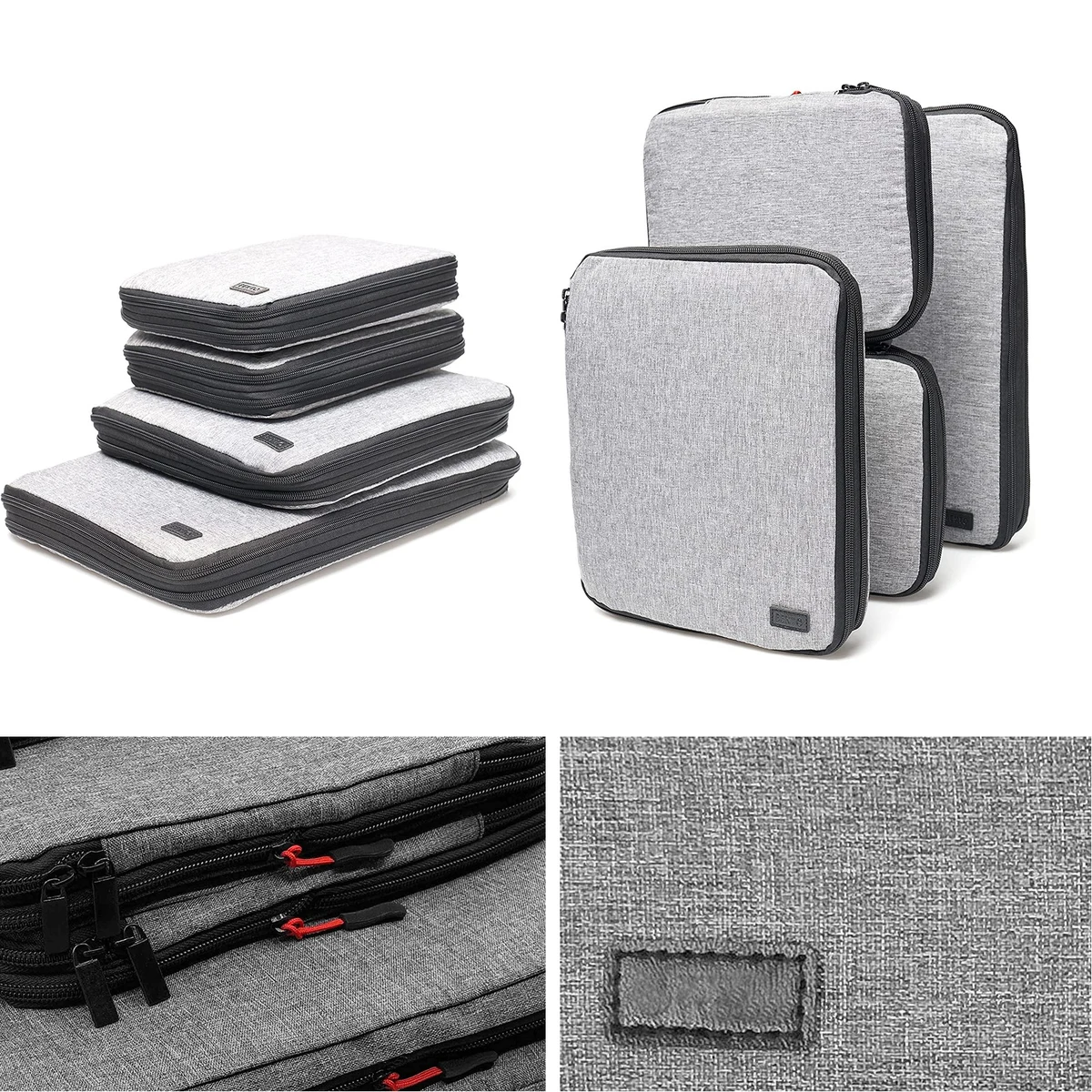 4 Set Compression Packing Cubes for Travel 1