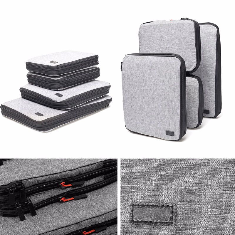4 Set Compression Packing Cubes for Travel