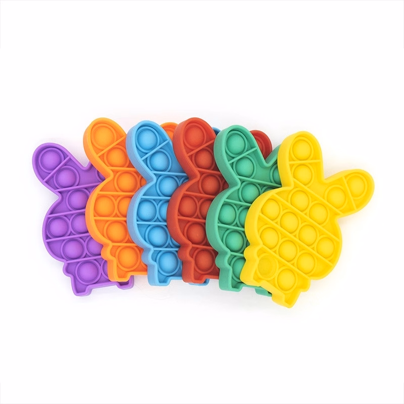 Rabbit Shape Silicone Push Pop Bubble Toy