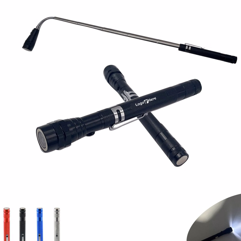 Telescopic Magnetic Pocket LED Work Flashlight