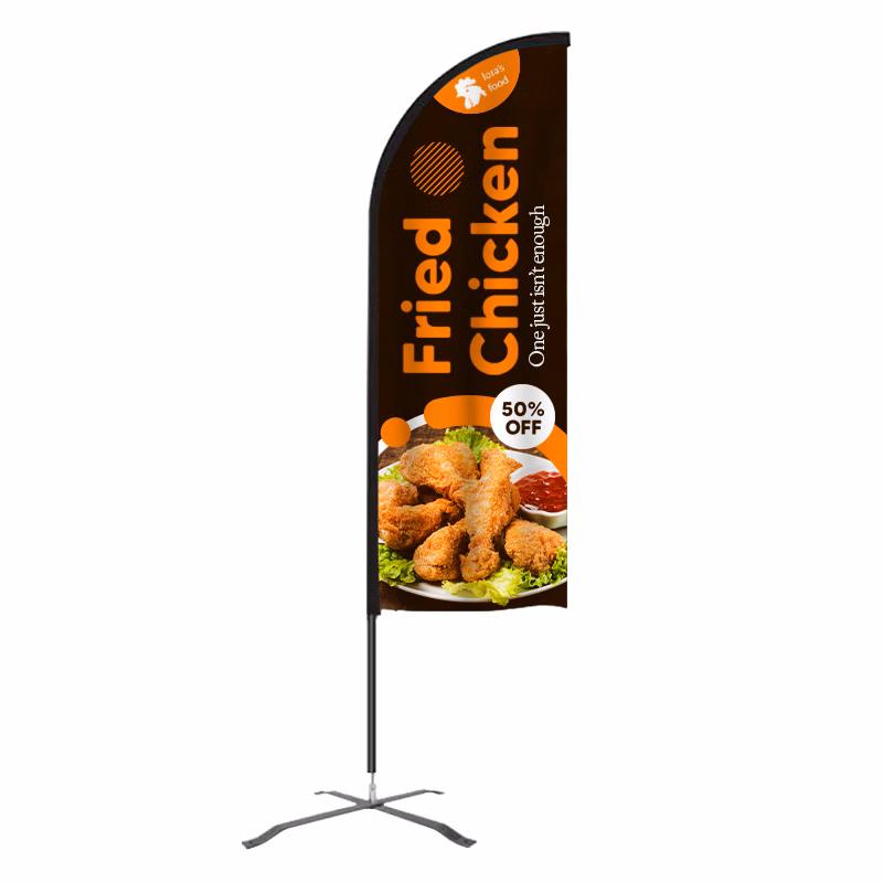 Flex Banner™ Kit, Double-Sided 11' Advertising Feather Flag Outdoor Feather Flag