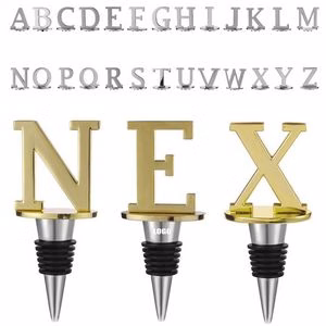 Charming Various 26 Letters Wine Cork Bottle Stopper