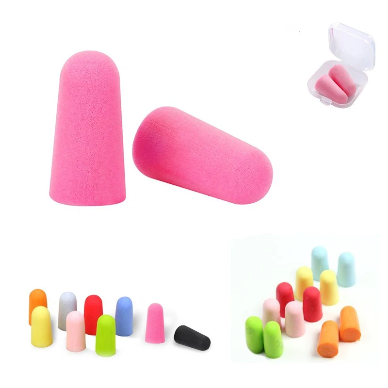 Full Color Foam Earplugs with Case 1
