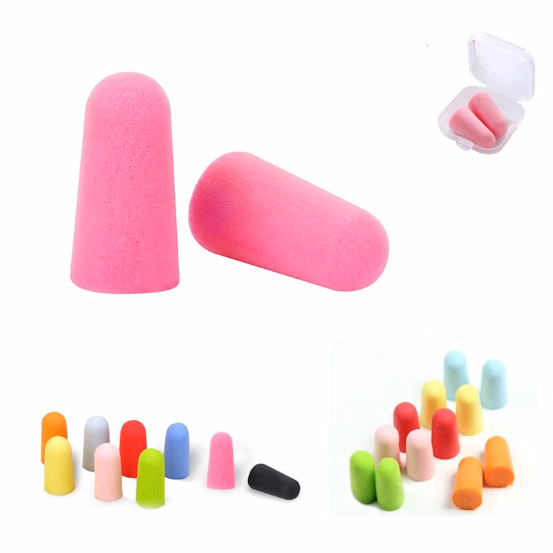 Full Color Foam Earplugs with Case