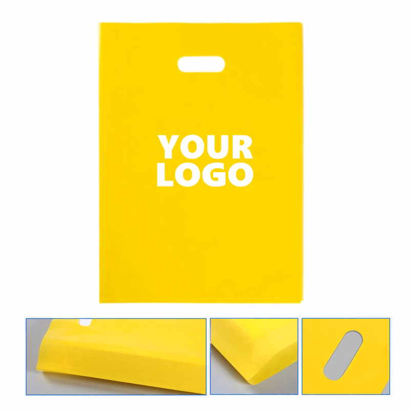Reusable Plastic DieCut Handle Shopping Bag