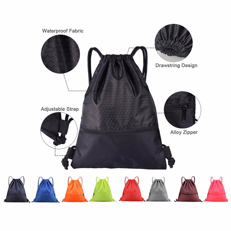 Waterproof Drawstring Sports Gym Backpack