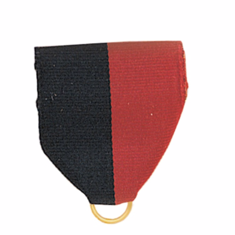 Black/Red Pin Drape Ribbon with Jump Ring