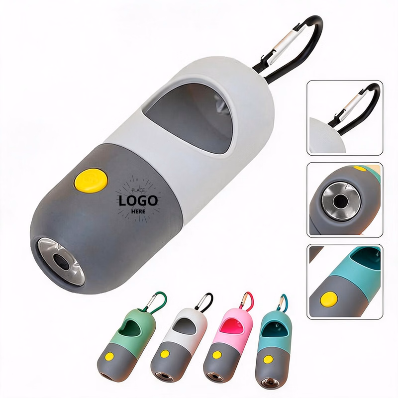 Pet Waste Bag Holder with LED Light