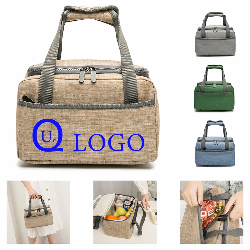 Portable Thermal Insulation Bag W/Two-Way Zippers