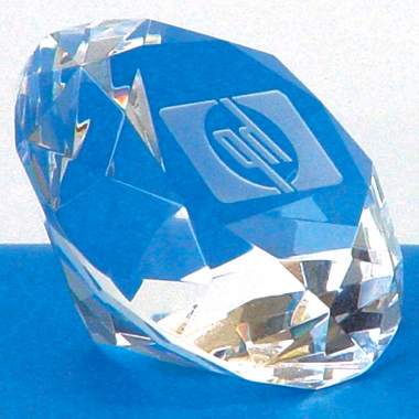3 1/8"DIAMOND SHAPED CRYSTAL