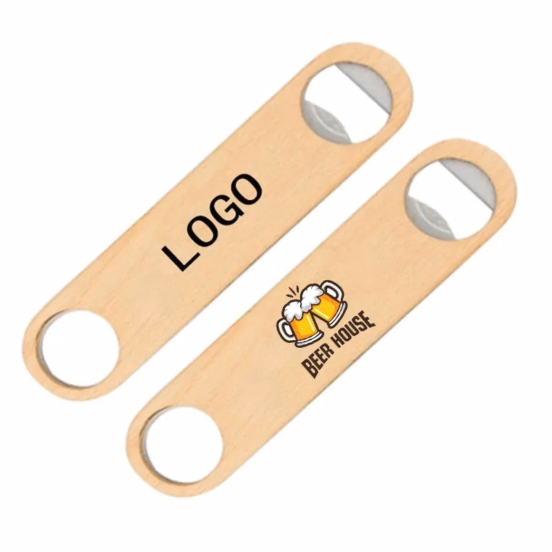 Wood Paddle Bottle Opener