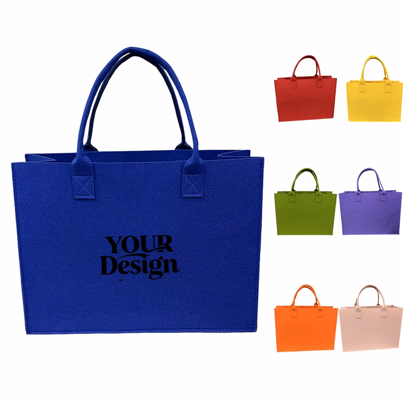 Felt Carryall Tote Bag