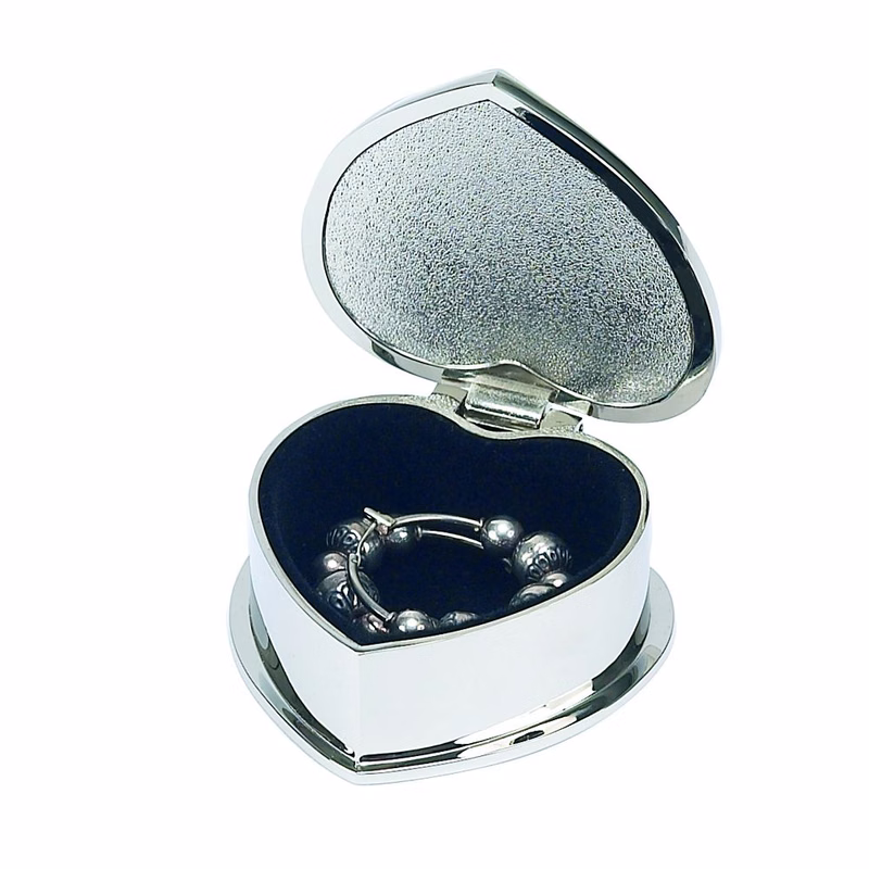 "HEART BOX W/MIRROR COVER "