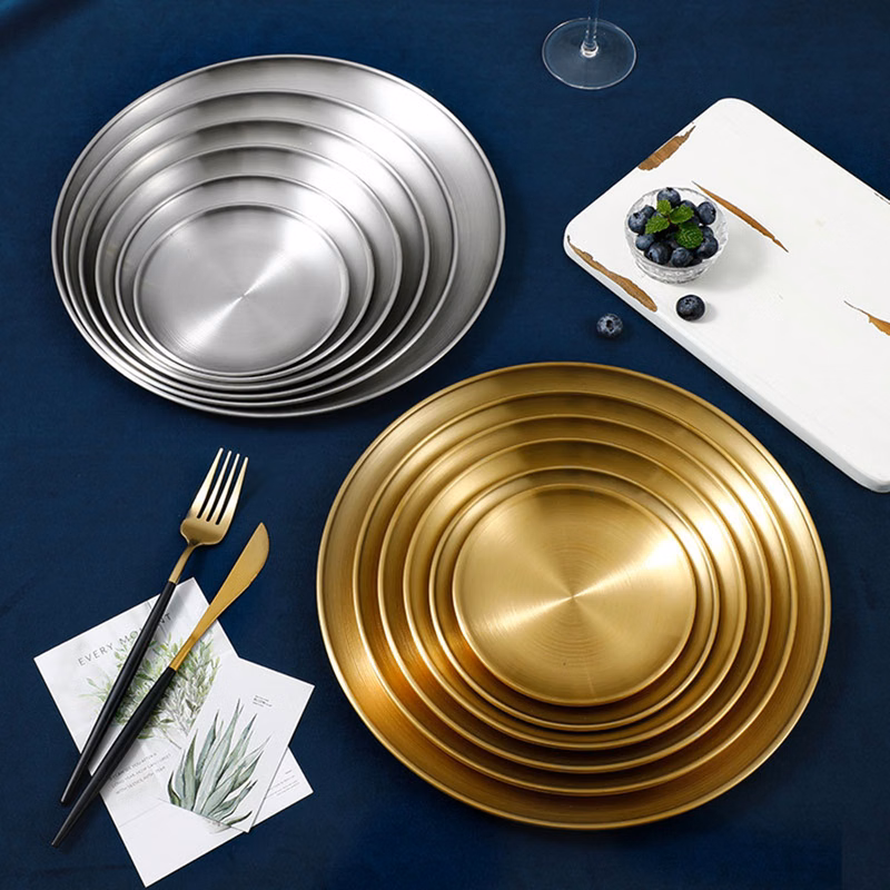 Stainless Steel Round Dishes