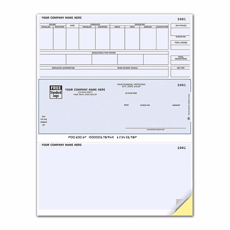 Laser payroll check