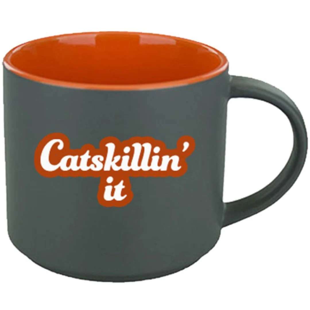16 oz Norwich Mug - Satin Gray Out/Gloss Orange In 1
