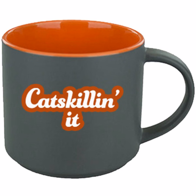 16 oz Norwich Mug - Satin Gray Out/Gloss Orange In