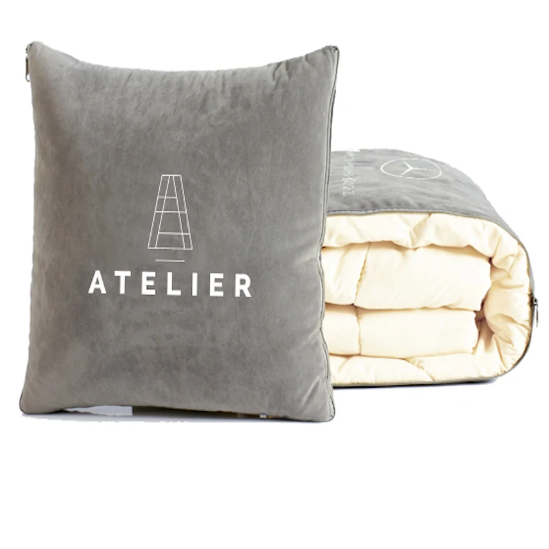 Super Soft Travel Blanket Throw Pillow 1