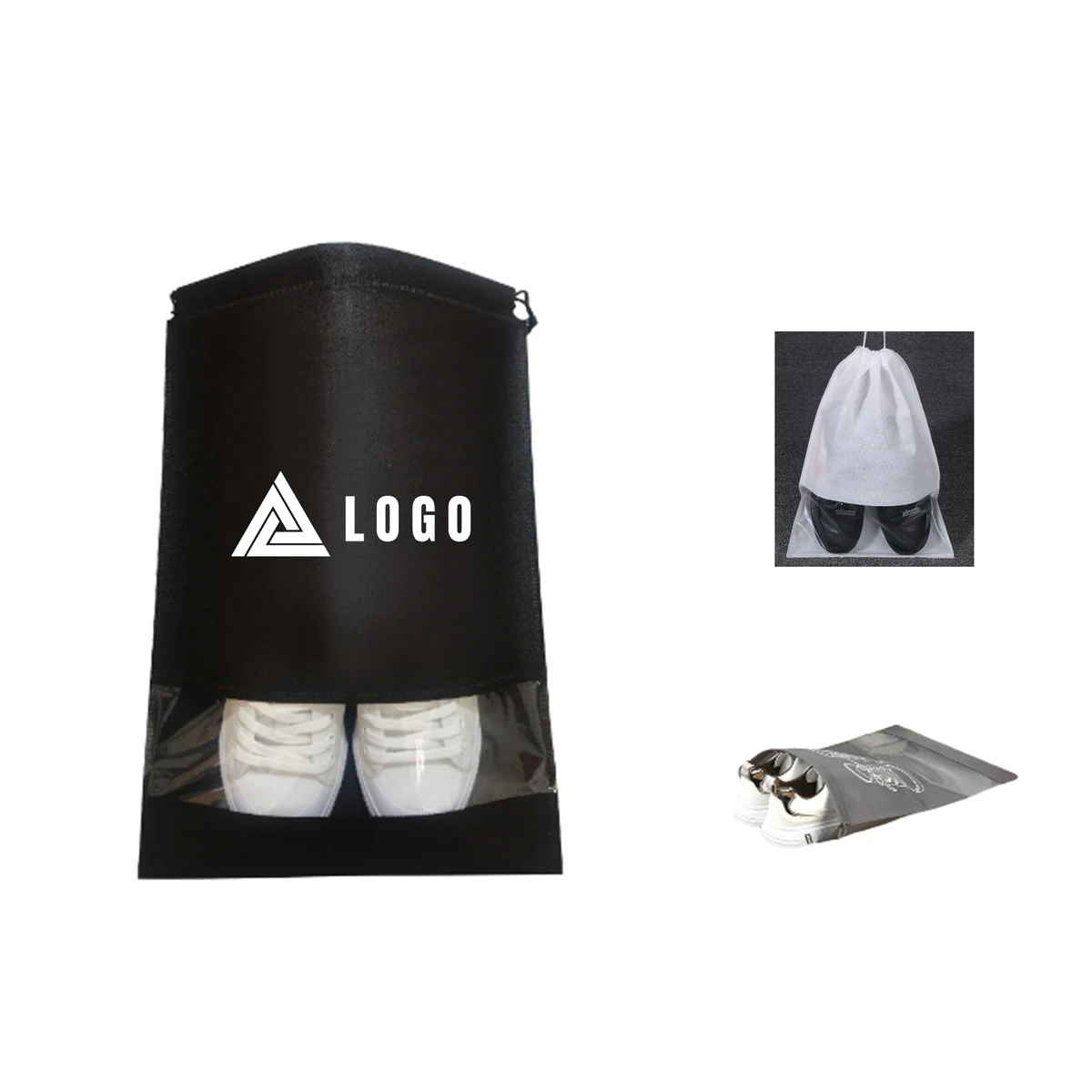 Dust-Resistant Non-Woven Drawstring Bag for Trave 1