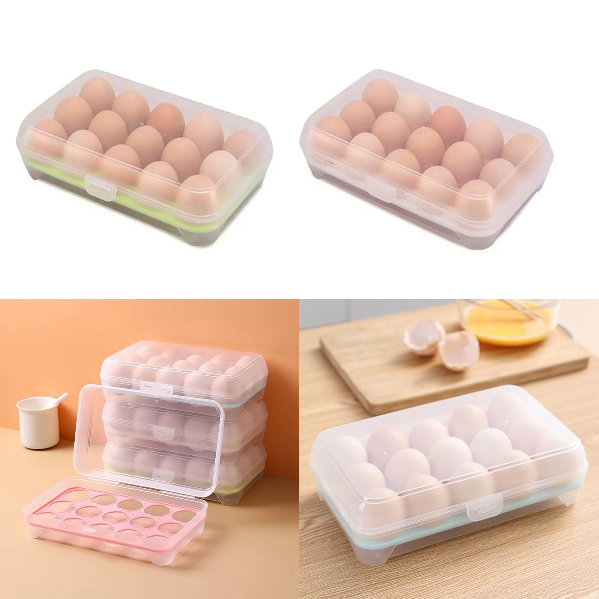 15 Egg Anti-Collision Grid Storage Box 1