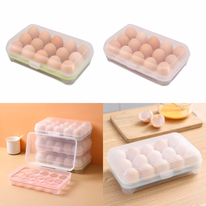 15 Egg Anti-Collision Grid Storage Box