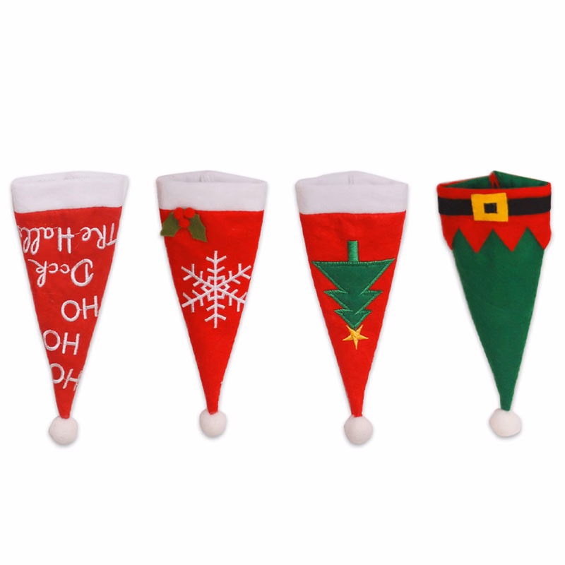 Christmas Hat Knife and Fork Bag