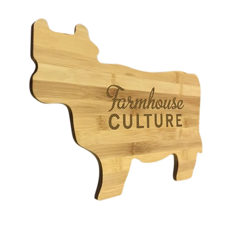 Bamboo Bay Cutting Board - Cow Shape 1